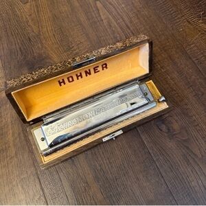 Vintage Hohner Chromonica Harmonica Key of C Made in Germany w Original Case